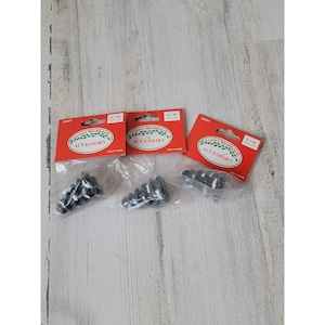 Santa&#39;s workbench mini ceramic snow pine tree set Village accessory