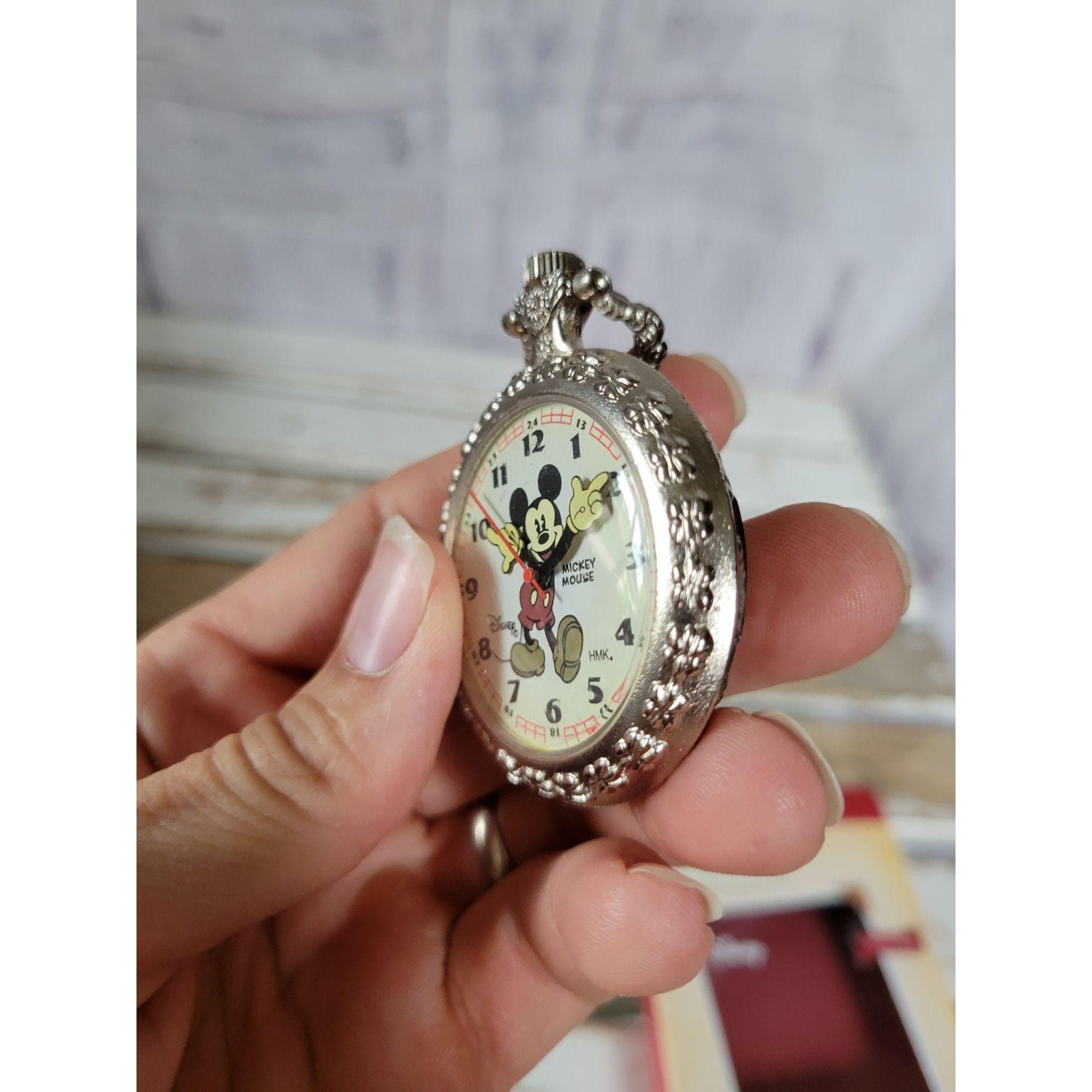 Hallmark pocket watch ornament Mickey mouse new Xmas holiday Etsy