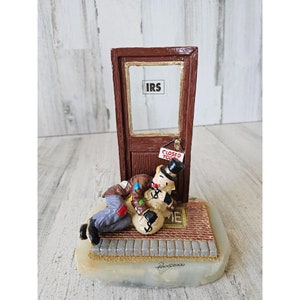 Ron Lee april 12th irs clown RARE closed door Bank money 2000 good vintage tax bill