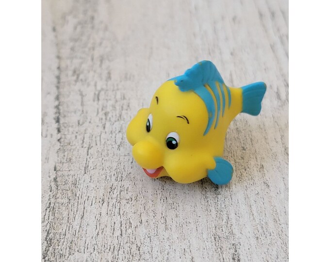 Disney Flounder Mini Fish Little Mermaid Friend Toy Figure Etsy