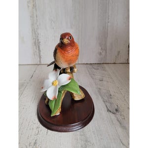 Sadek house finch 9112 bird flower figure decor floral