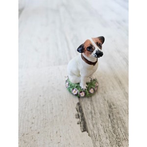 Chelsea House jack russell terrier dog puppy figuring statue vintage