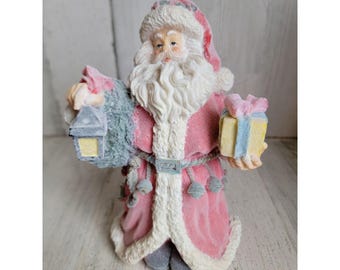 Filz Weihnachtsmann Laterne Samt Geschenk Box Weihnachtsmann Figur Deko Vintage