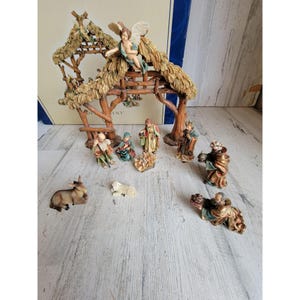 Dept 56 holy night nativity scene Xmas figure collectible decor set