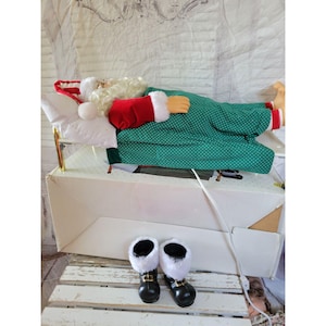 Sta deluxe animated sleeping Santa Xmas snore 24-in vintage