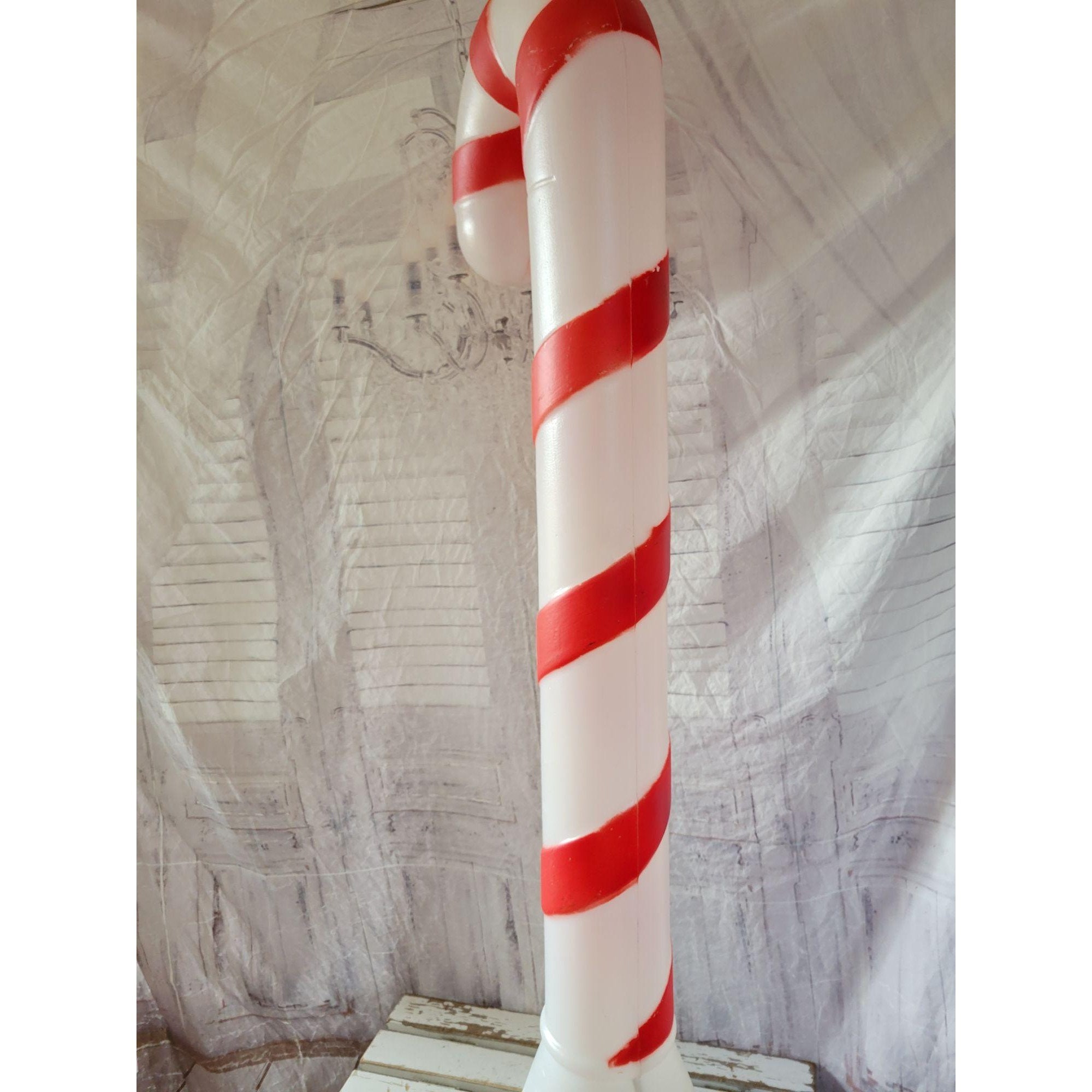 TPI candy cane blow mold Xmas lawn decor vintage light up Etsy