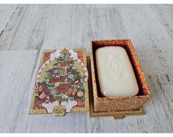 Punch studio Orange clove soap bar new 4 oz Xmas box decor bathroom