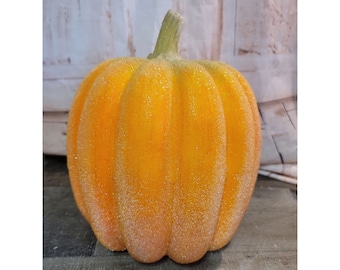Harvest orange pumpkin Halloween fall Decor figure