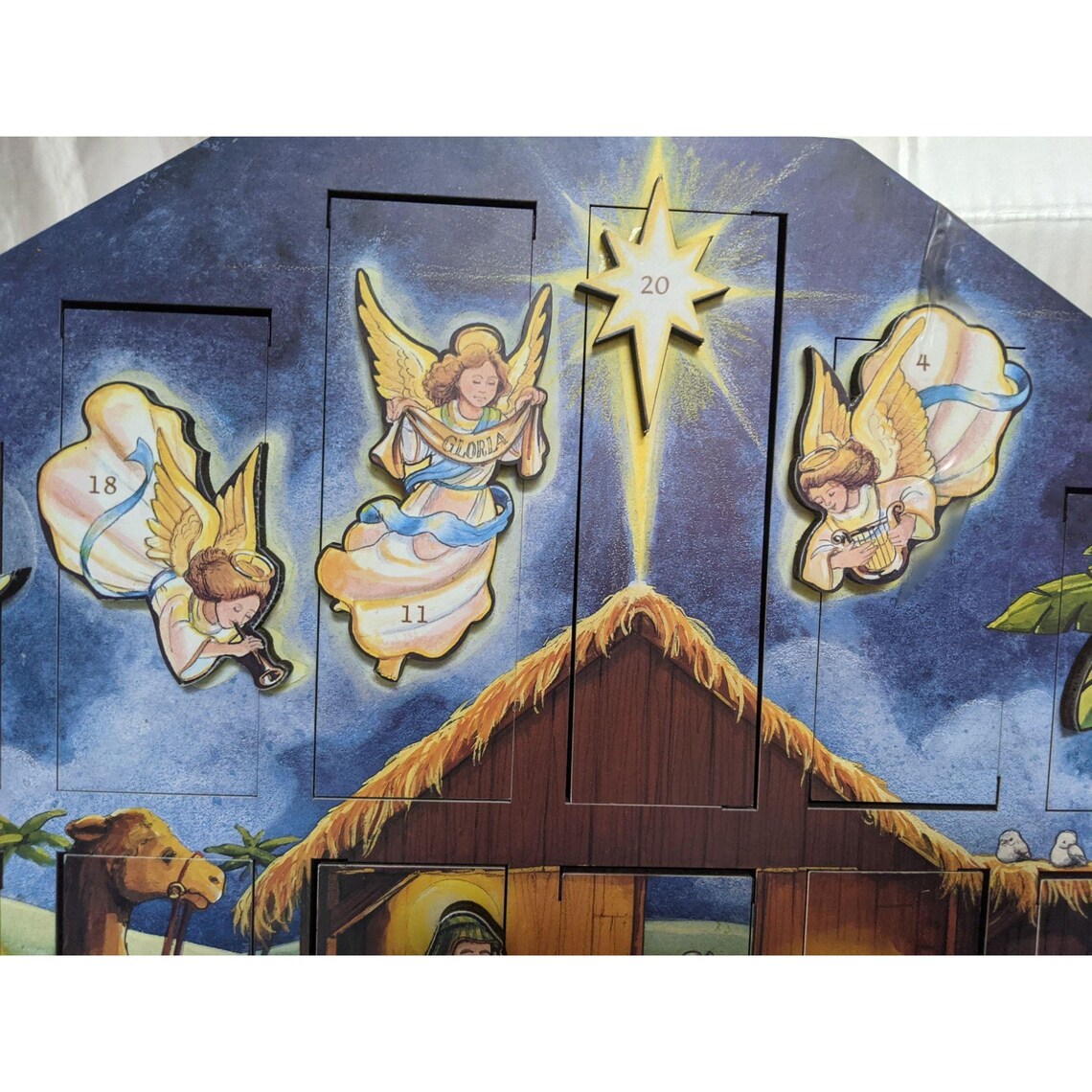 Byers choice nativity wooden advent calendar large traditions Etsy