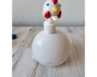Distributeur de savon au poulet Dept 56 en céramique vintage