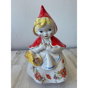 Vintage hull AS IS Little Red Riding Hood cookie jar AS is 976 ceramic