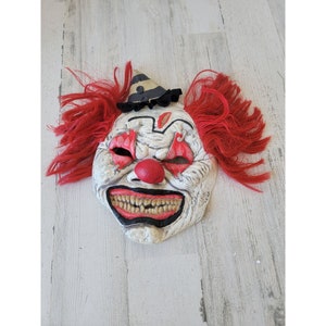 Halloween rubber face mask clown scary Joker costume