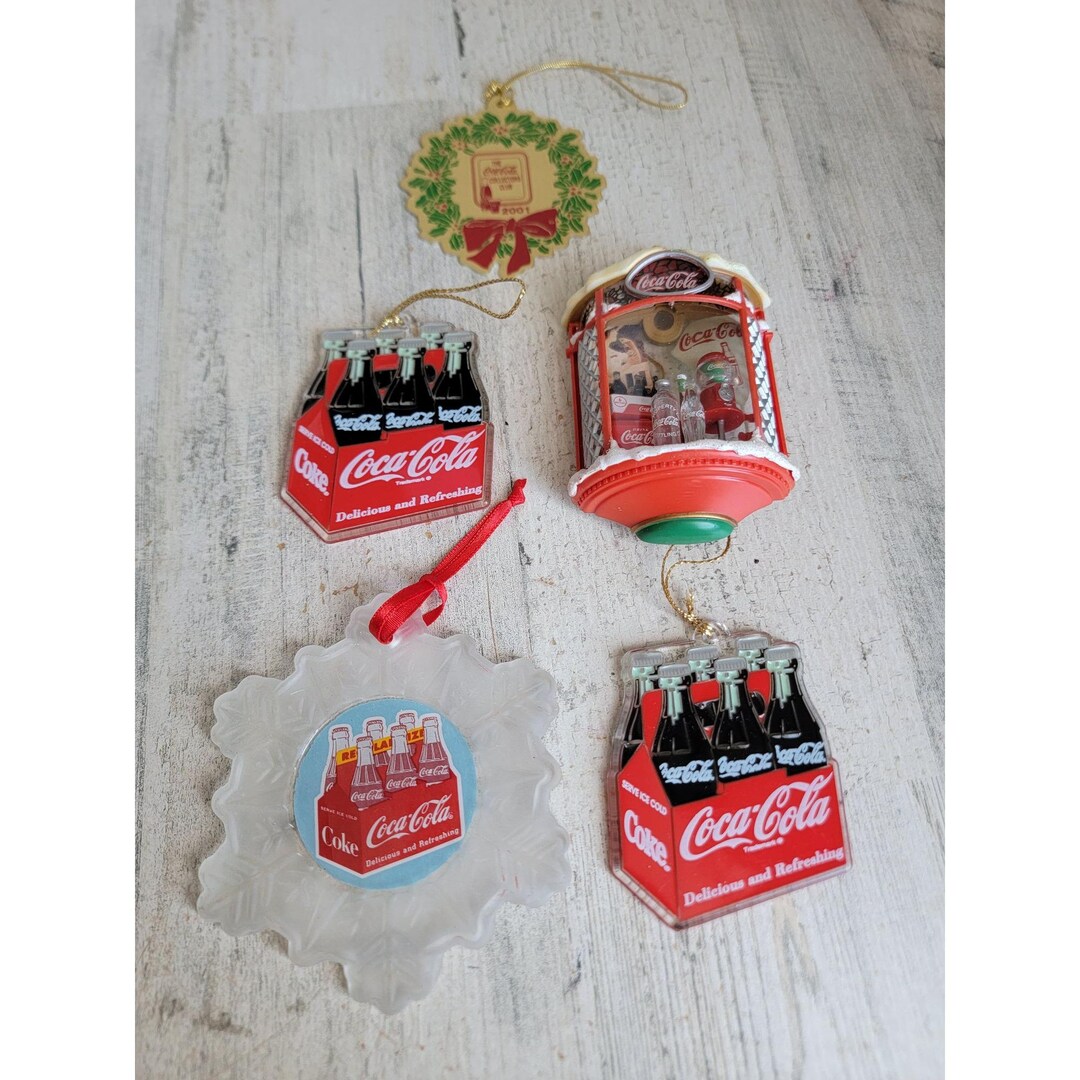 Coke Bottle Vintage Variety Coca-cola Ornament Xmas Set Unique - Etsy