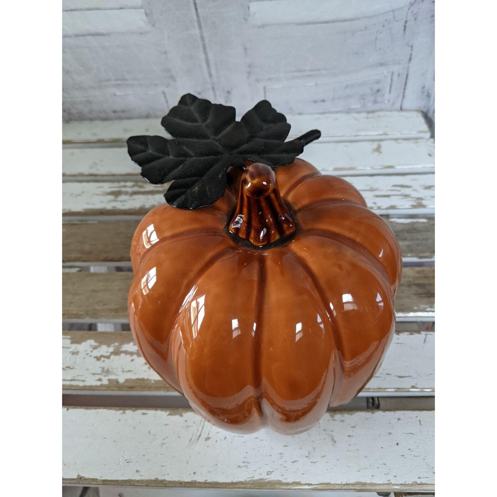 Harvest ceramic pumpkin kohls fall Thanksgiving Halloween