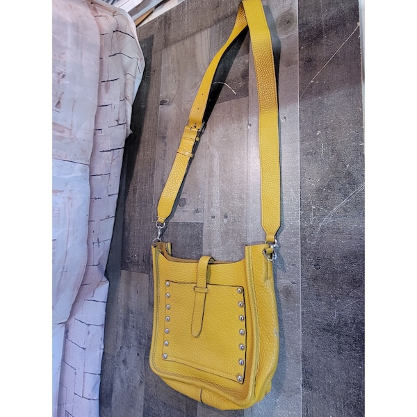 Rebecca minkoff yellow purse bag accessory shoulder