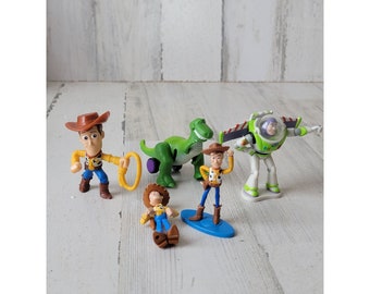 Play set Pixar Toy Story Woody Rex Buzz Lightyear superhero toy figure