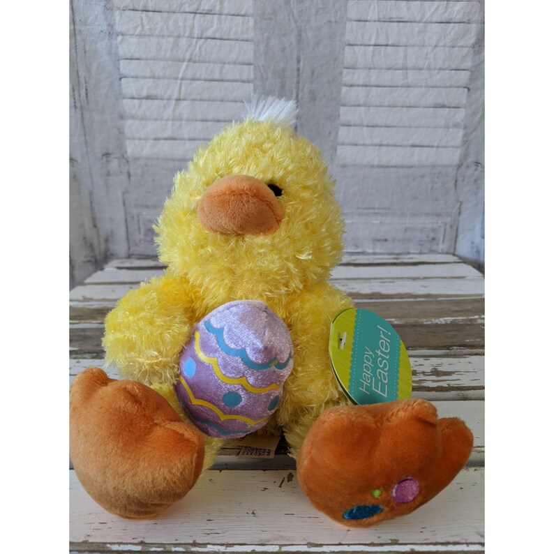 Dan dee Duck Bird Easter egg plush 
