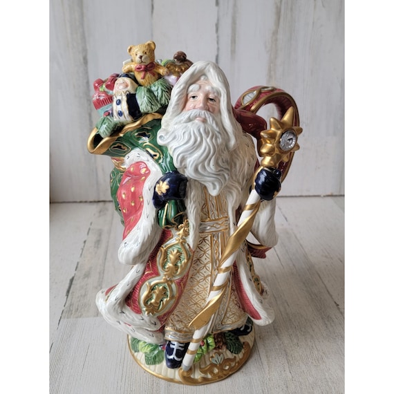 Fitz Floyd Florentine Classic Teapot Santa Claus Xmas Figure - Etsy