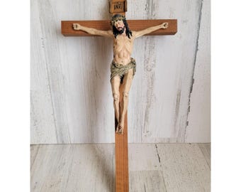 INRI Kreuz Jesus Kruzifix hängen Wohnkultur Wand religiös