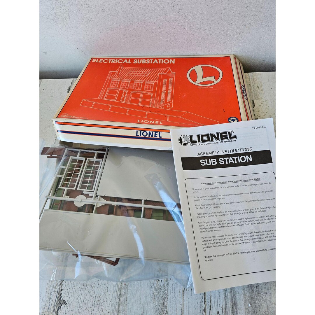 Lionel 6-12931 Electrical Substation Kit Building Vintage New - Etsy