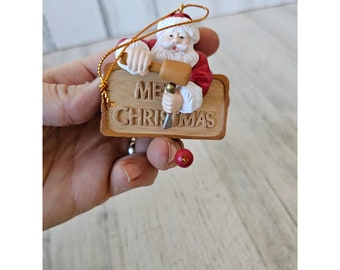サンタの最高のサンタ木工オーナメント 1992 クリスマスツリー - Etsy 日本