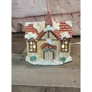 House of lloyd 1990 kirche dorf haus weihnachtsdekor