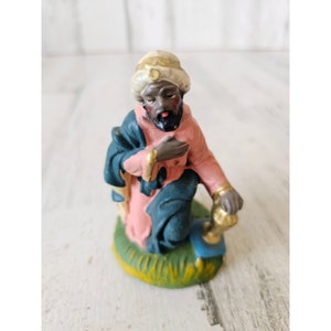 Vintage Italian? Wiseman Nativity incense village decor religious