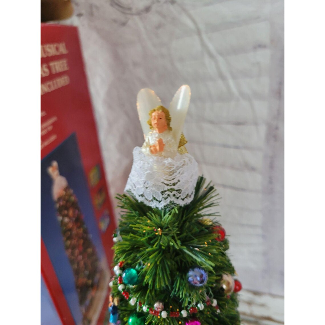 Lemax lighted musical Xmas tree as is village Etsy