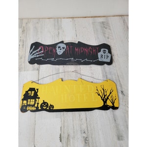 Halloween Spukhaus Zeichen Set Requisite Wohnkultur Skelett