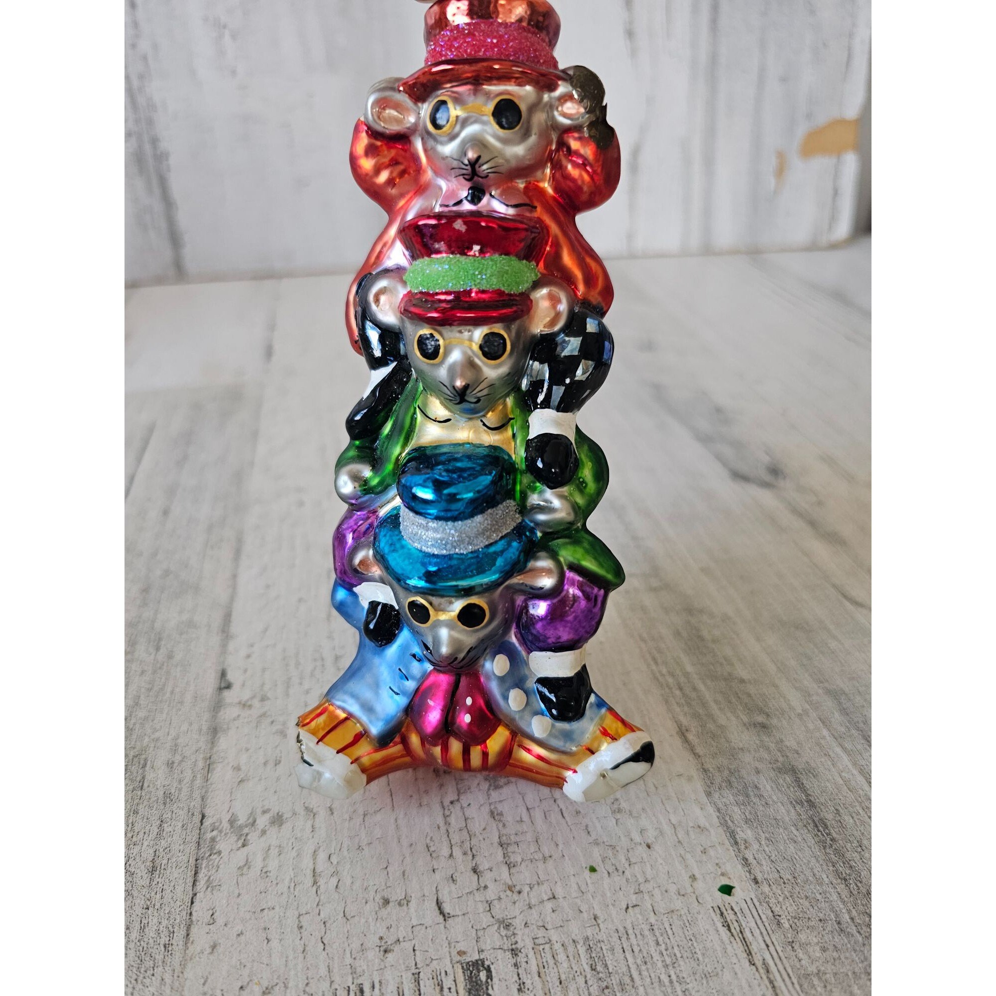 【misen2014 さま】ornament ❀ まん丸キュートな ヒヨコさん Radko 3 Blind Mice AS IS Ornament Vintage Mouse Ornament Xmas Tree