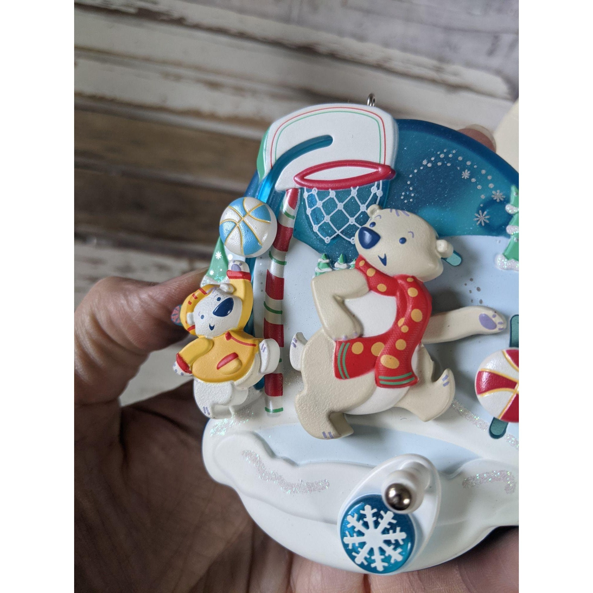Hallmark hoppy holidays spin a majigs ornaments polar bear Etsy