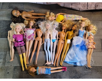 Bambola Barbie Disney AS IS ragazza ragazzo principessa Elsa set di giocattoli lotto