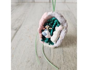 Vintage Easter ornament decor unique eggs