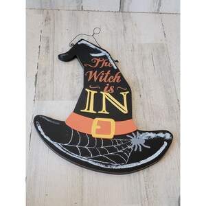 Halloween die Hexen im Hut Zeichen Spinnennetz Wohnkultur