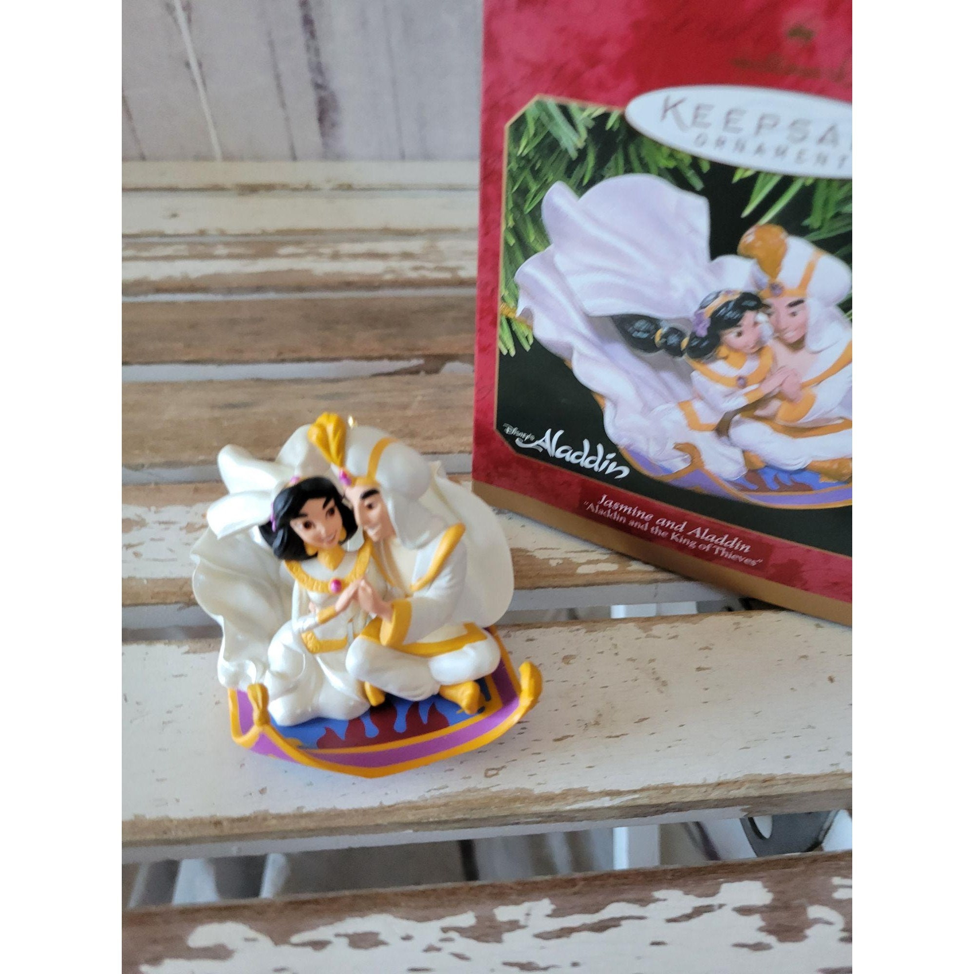 Hallmark Jasmine Aladdin King of thieves 1997 ornament Xmas Etsy