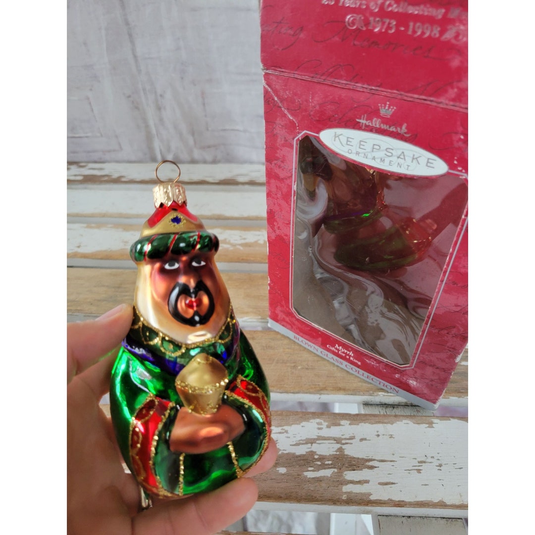 Hallmark Myrhh Gifts for a King Blown Glass Ornament Wiseman Etsy