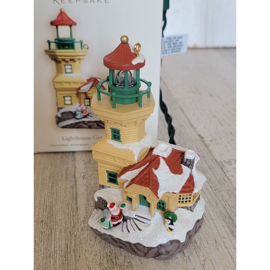 Hallmark Lighthouse Greetings Magic Series Ornament Xmas Etsy