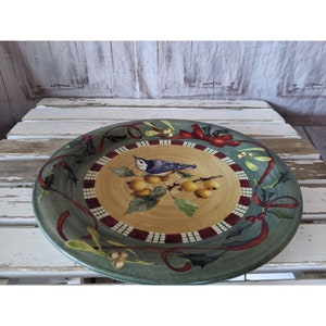 Lenox Kleiber 10,5-Zoll-Speiseteller Wintergrüße Xmas Vogel
