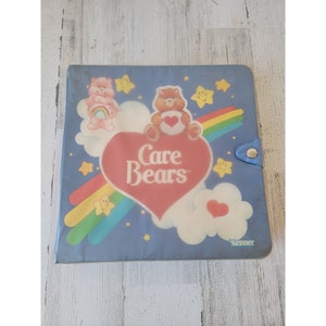 Vintage American Greetings Care Bears play binder container toy figure