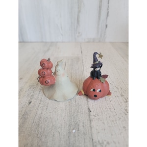 B Lloyd Halloween ghost cat pumpkin set figure candy corn