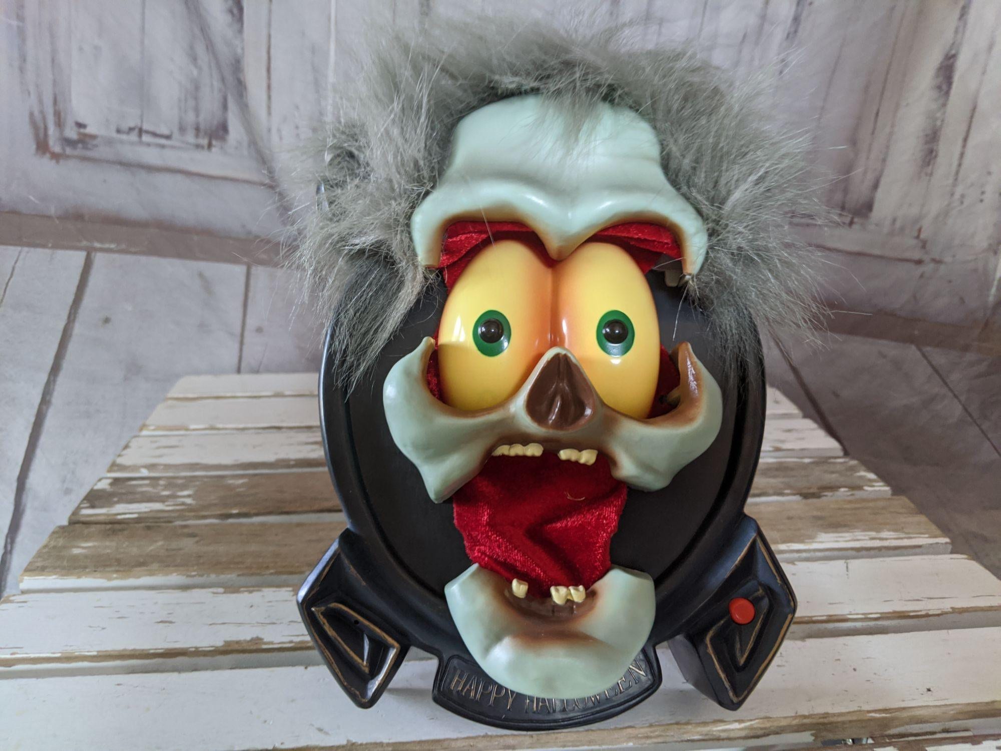 Gemmy Goblin Ghoul Gremlin Animated Picture Frame Rare Etsy Uk