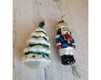 クリスマスくるみ割り人形 - 手作り、ガラス製クリスマスオーナメント