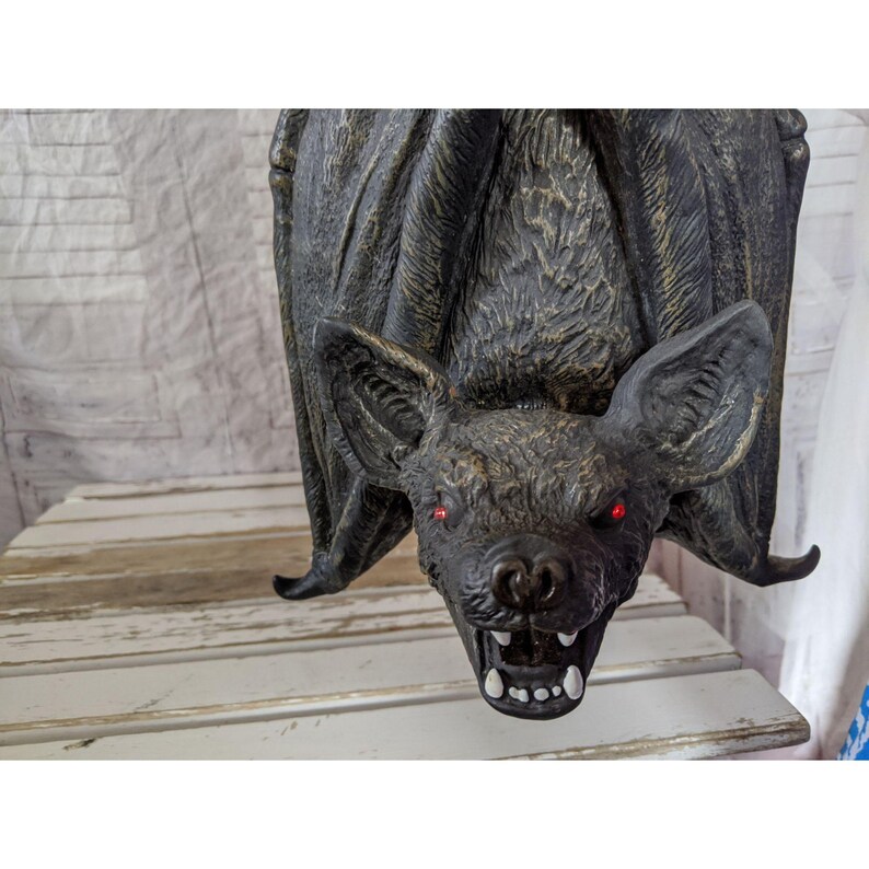 Large hanging swinging bat Halloween light decor prop 25 Etsy