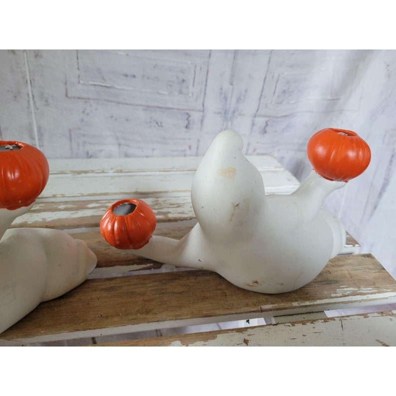 Vintage Ceramic Ghost Candelabra Decor Candle Holder Halloween - Etsy