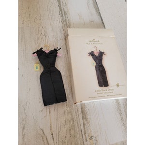 Hallmark little black dress Barbie ornament Xmas