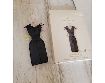 Hallmark little black dress Barbie ornament Xmas
