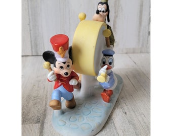 Vintage Disney ceramiczna orkiestra marszowa Mickey Mouse Donald Duck Goofy