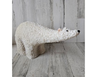 Unique large polar bear lifelike decor Alaskan