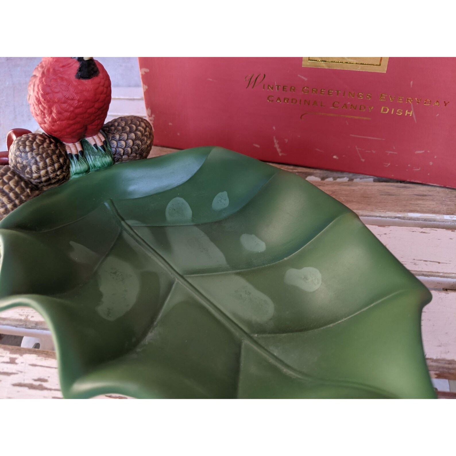 Lenox Cardinal candy dish winter greetings 6147029 Etsy