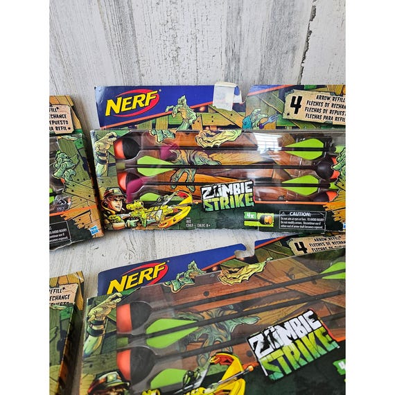 Nerf Zombie Strike Arrow Refill Vintage New Set Lot 5 Etsy